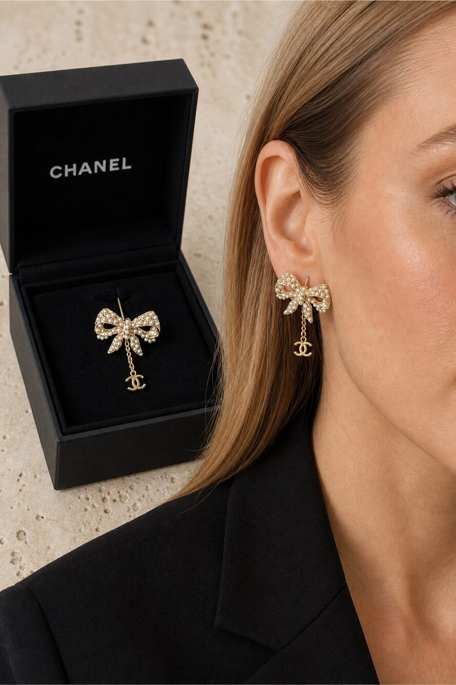 CHANEL Classic Parisian Earrings Style 19 | New with Box - Picture 8 of 9